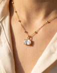 Oval Pendant Necklace