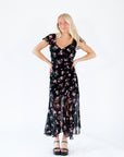 Olympe Ruched Floral Dress