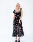 Olympe Ruched Floral Dress