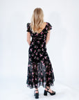 Olympe Ruched Floral Dress