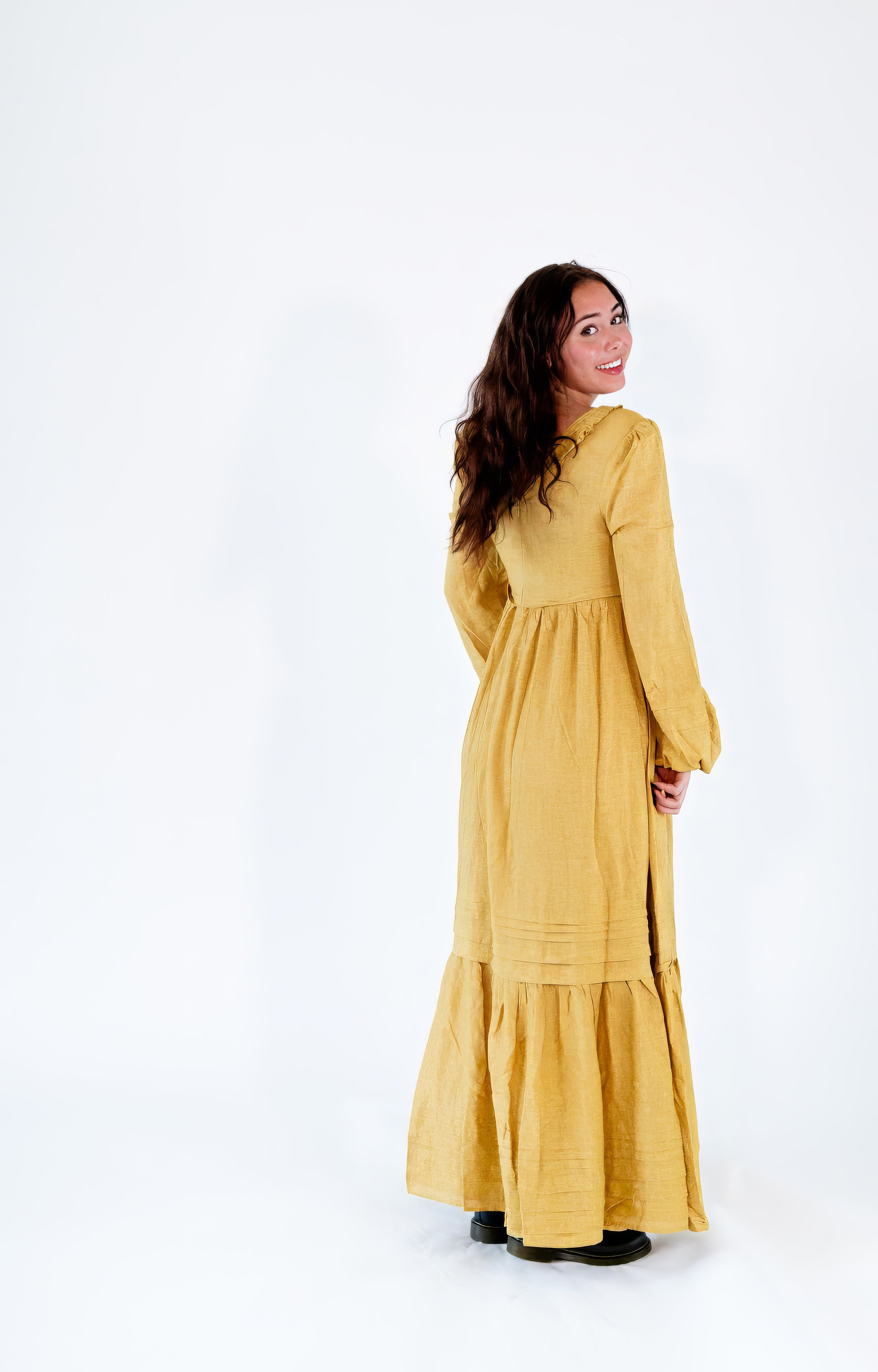 Reverie Balloon Sleeve Maxi Dress