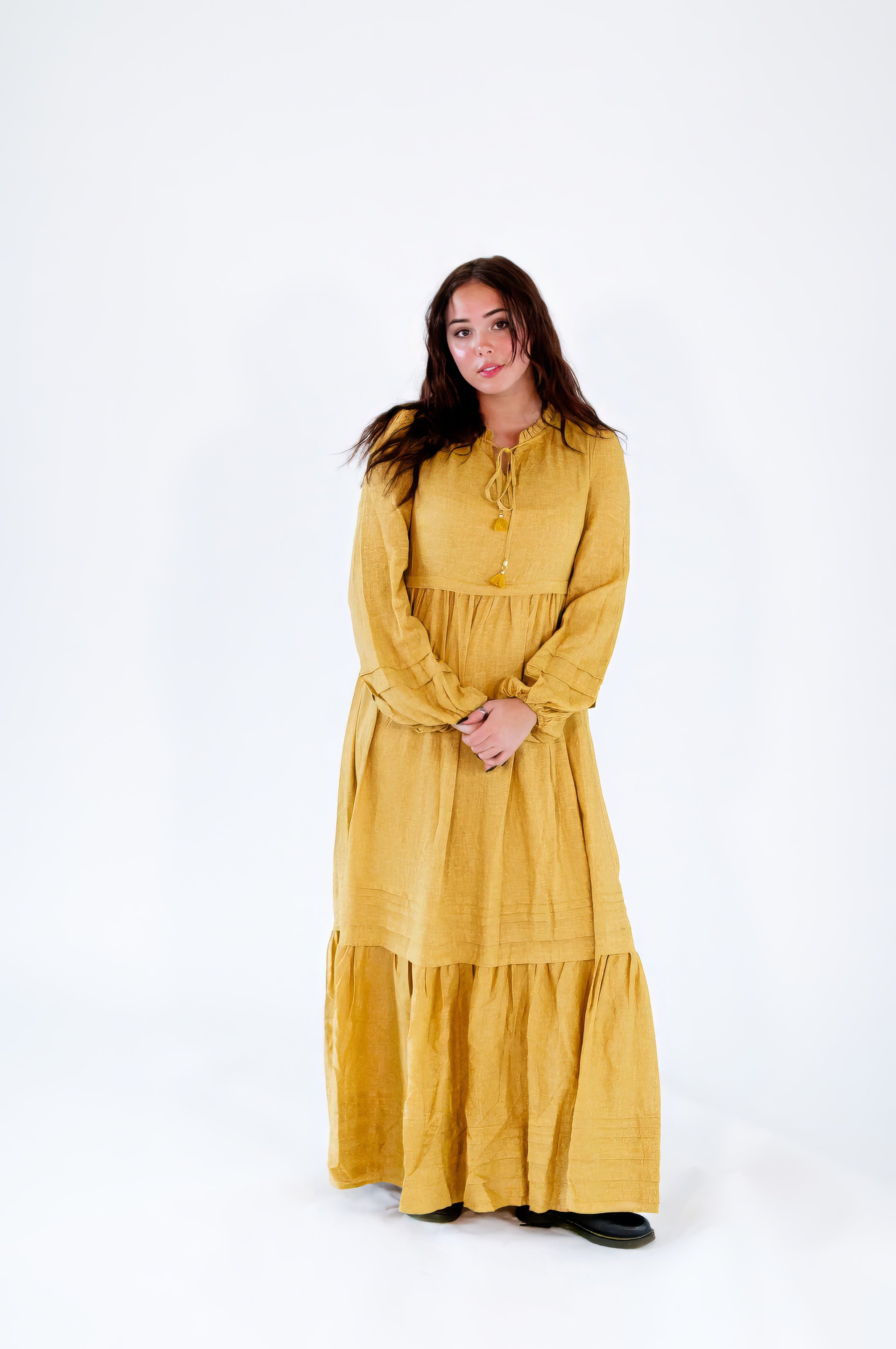 Reverie Balloon Sleeve Maxi Dress