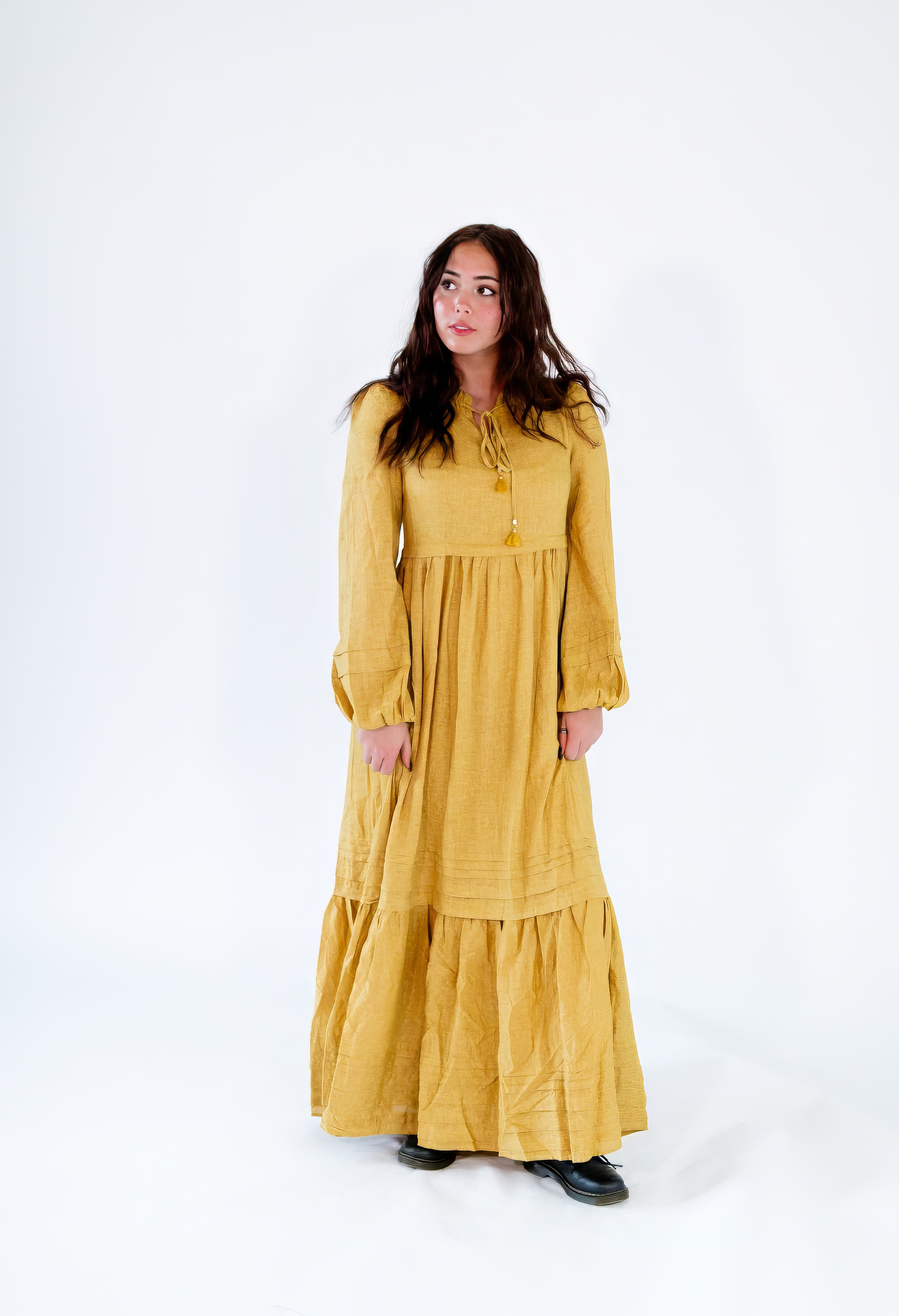 Reverie Balloon Sleeve Maxi Dress