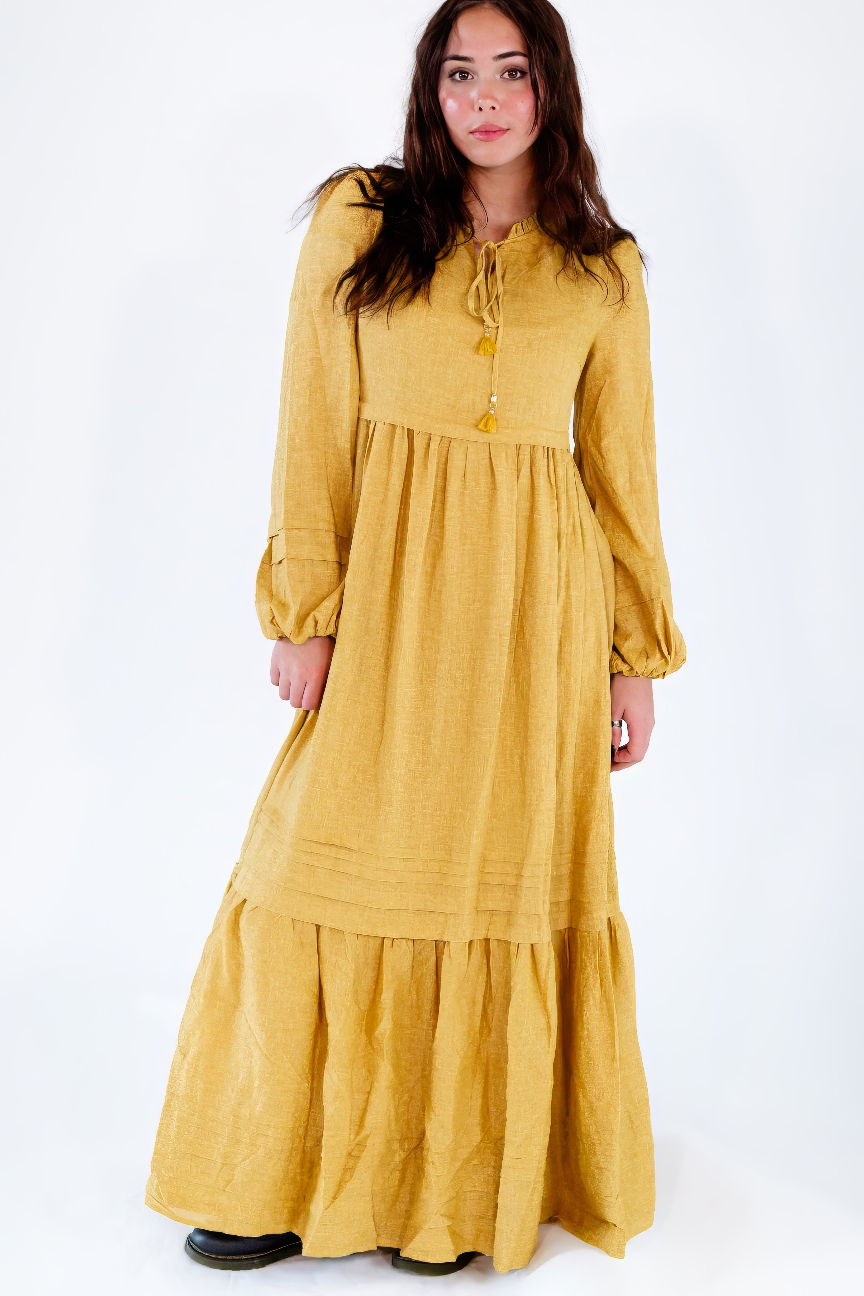 Reverie Balloon Sleeve Maxi Dress
