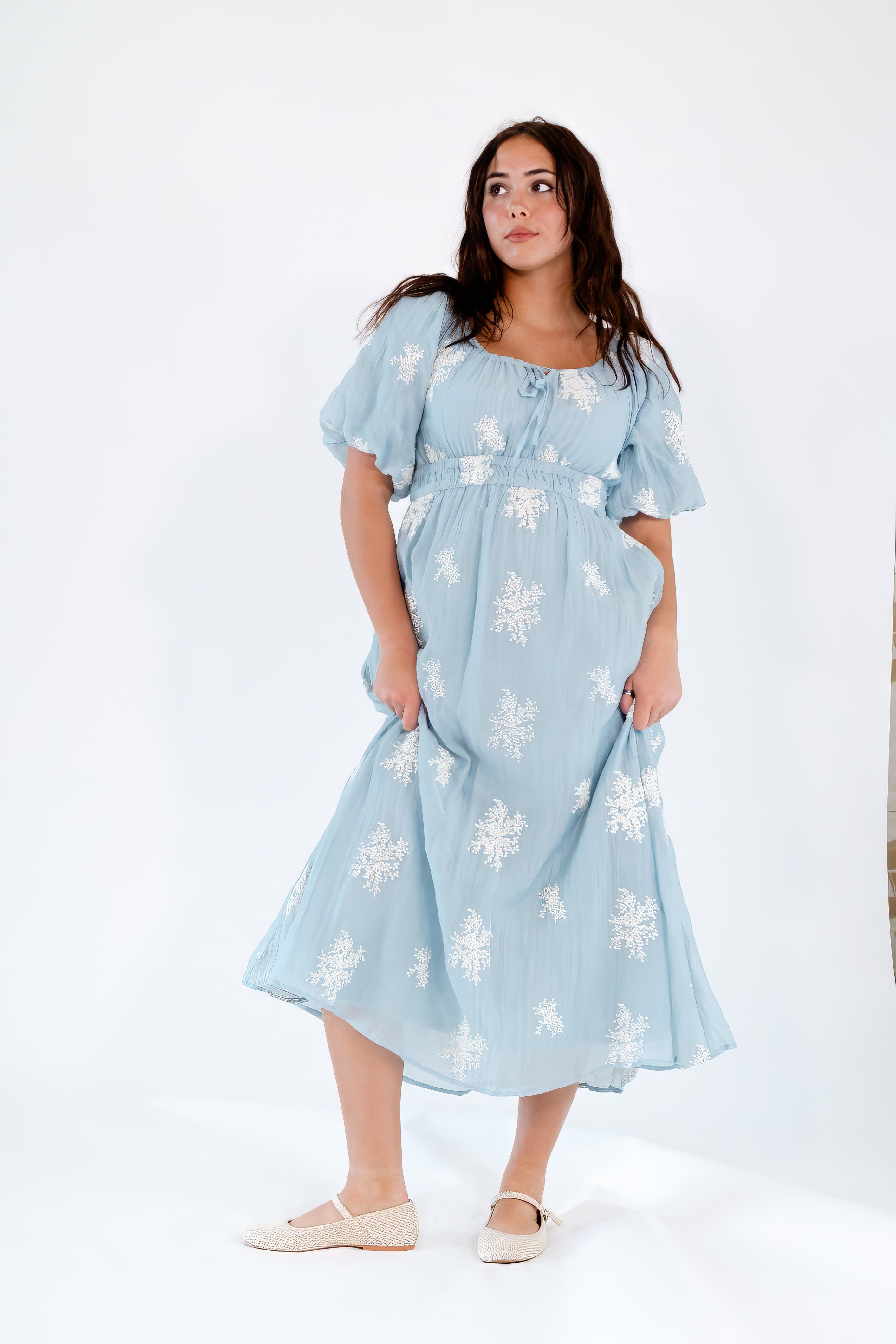 Elodie Embroidered Dress