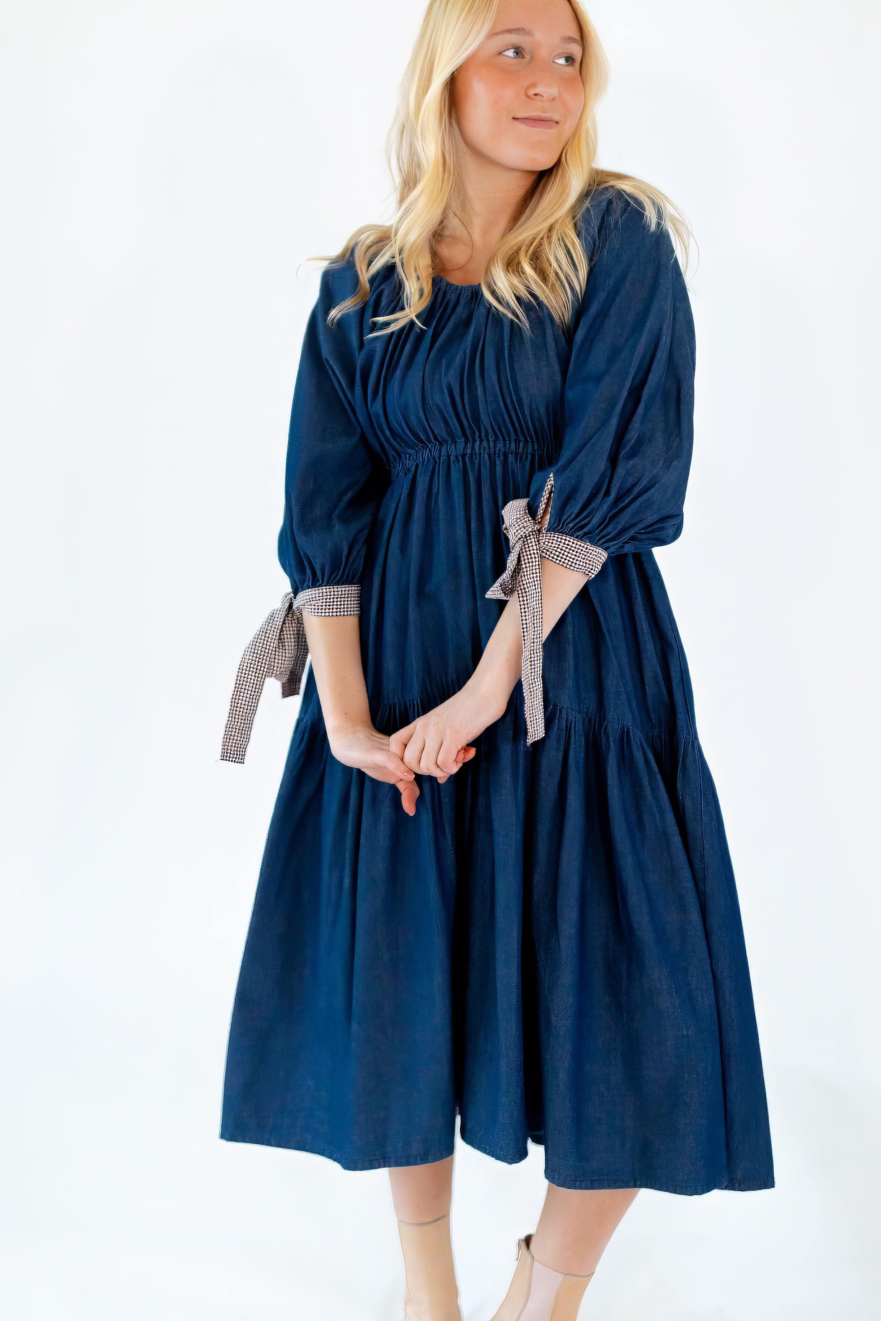 Elsie Denim Midi Dress