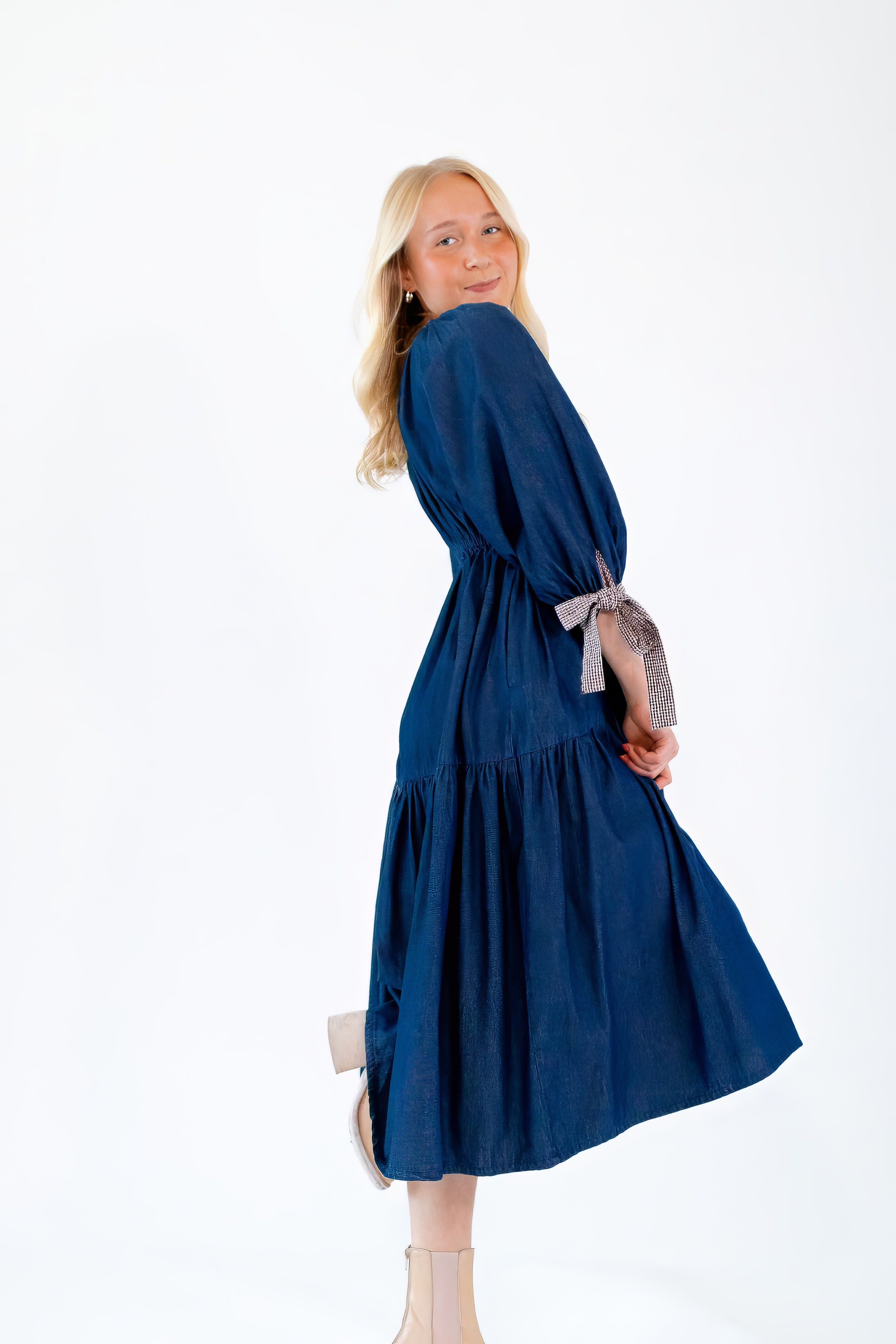 Elsie Denim Midi Dress