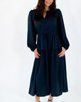 Ponte Navy Maxi Dress