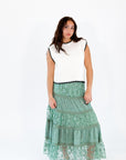 Aralyn Tiered Lace Skirt