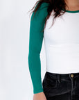 Etna Raglan Top・Green