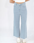 Polka Dot Straight Leg Jeans