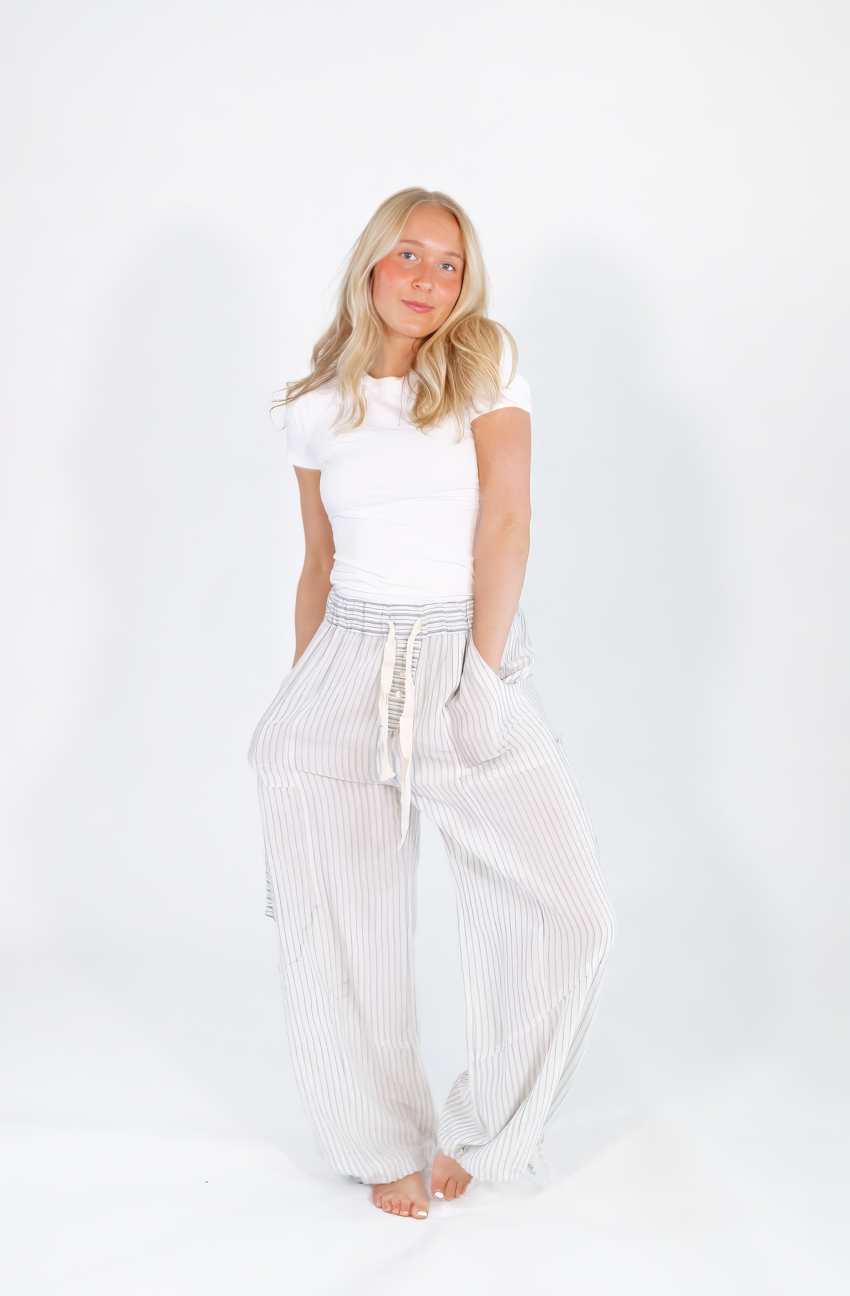 Snapshot Striped Pocket Pants