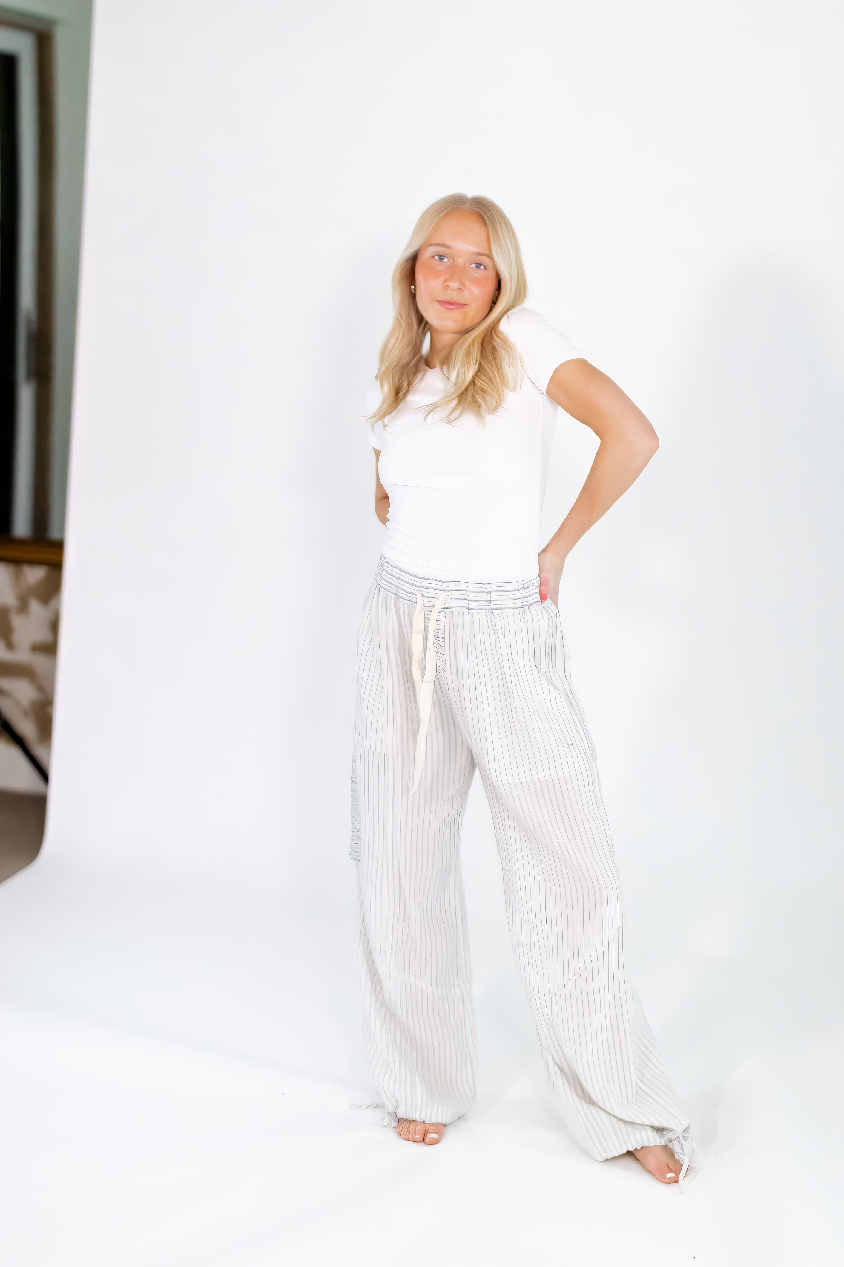 Snapshot Striped Pocket Pants