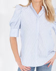 Tory Striped Button Up