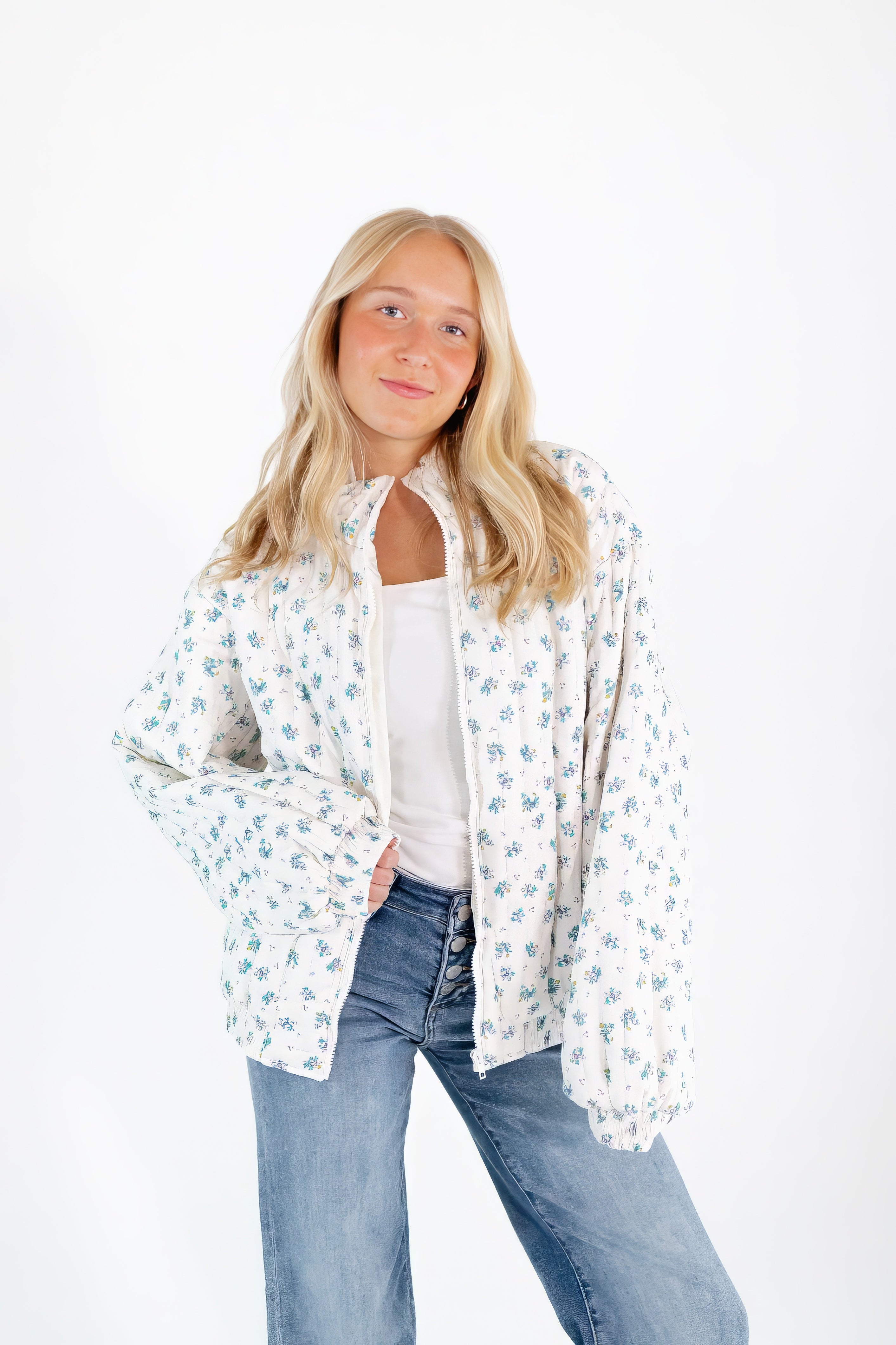 Crosbie Floral Puffer Jacket