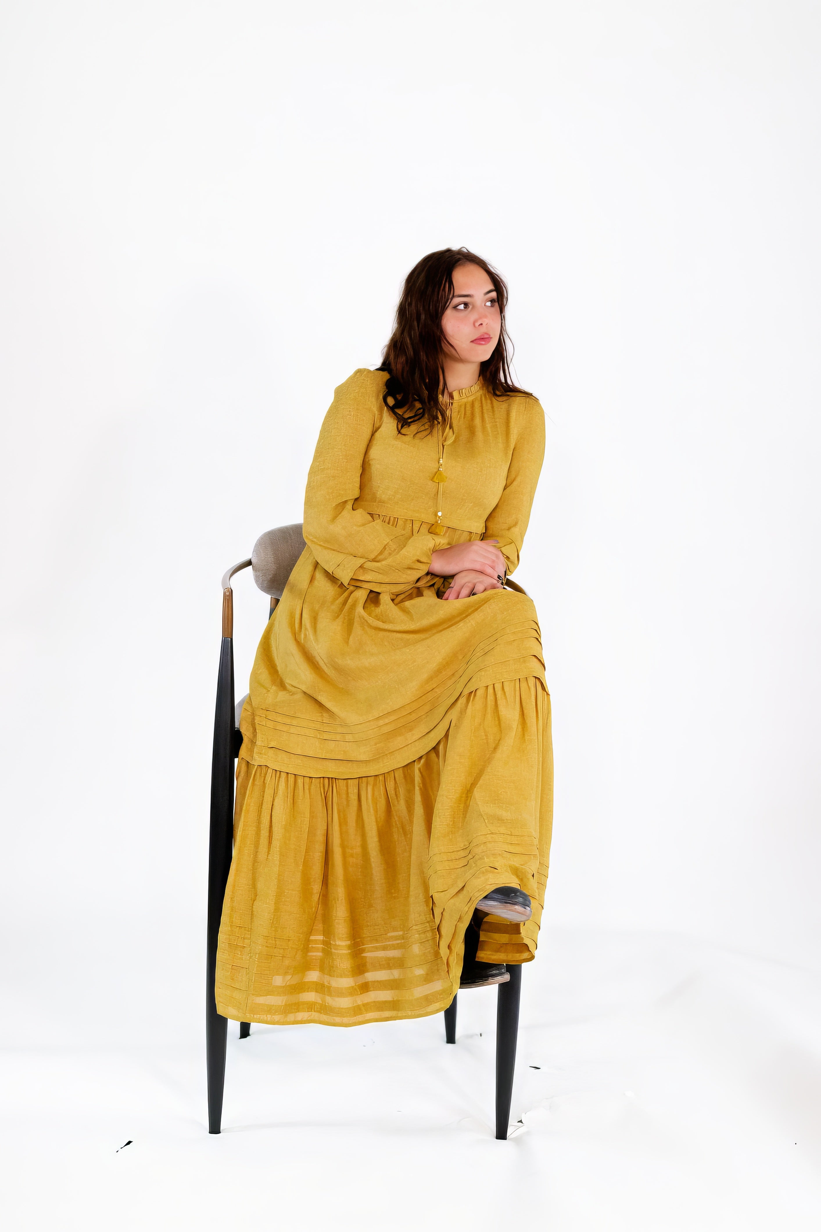 Reverie Balloon Sleeve Maxi Dress
