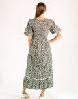 Adrienne Floral Dress・Olive
