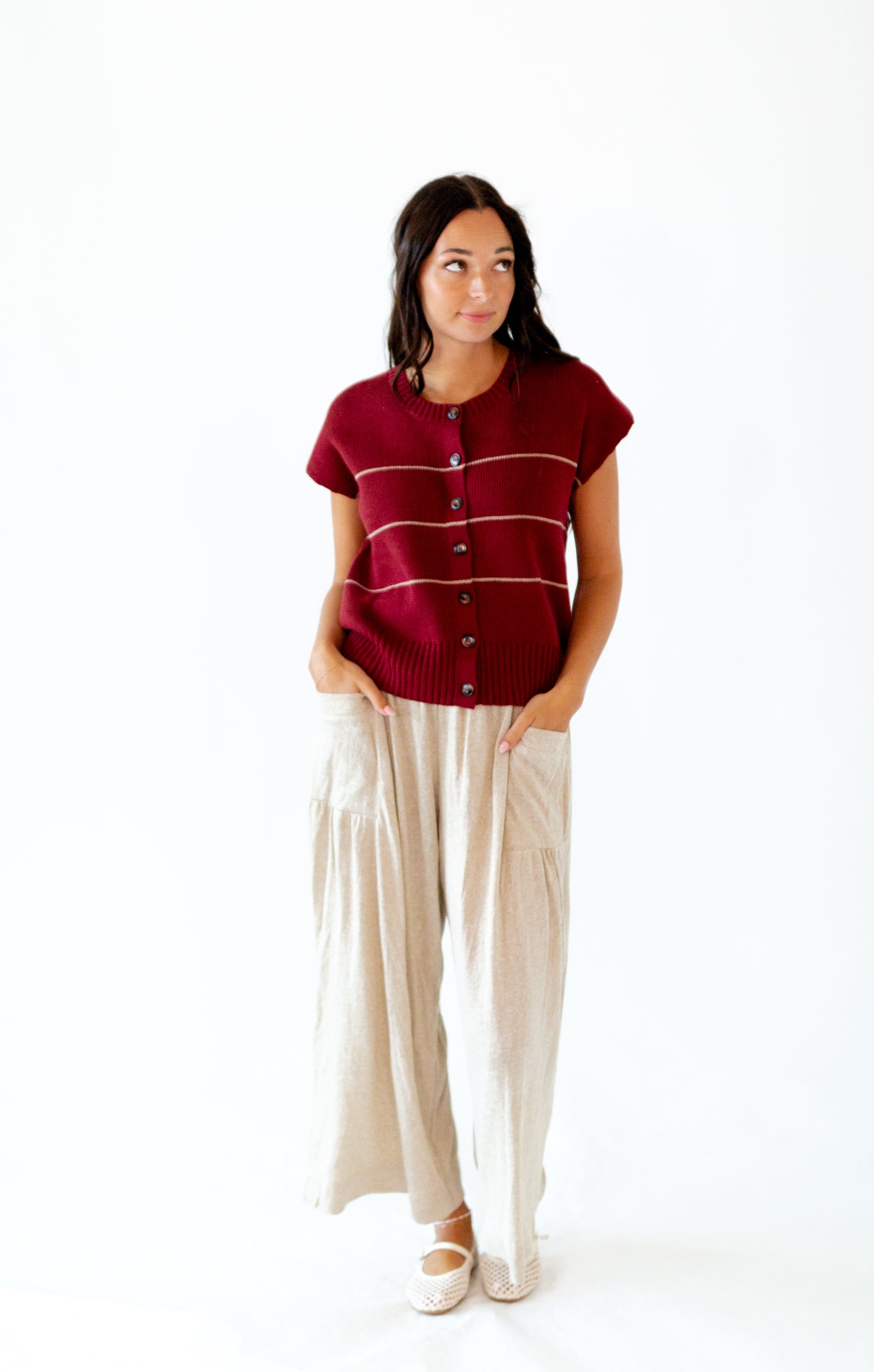 Ryland Smocked Waist Pants