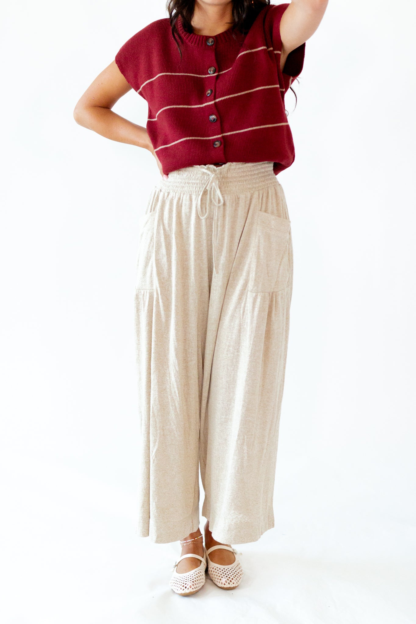 Ryland Smocked Waist Pants