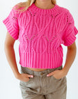 Tobie Crochet Knit Top