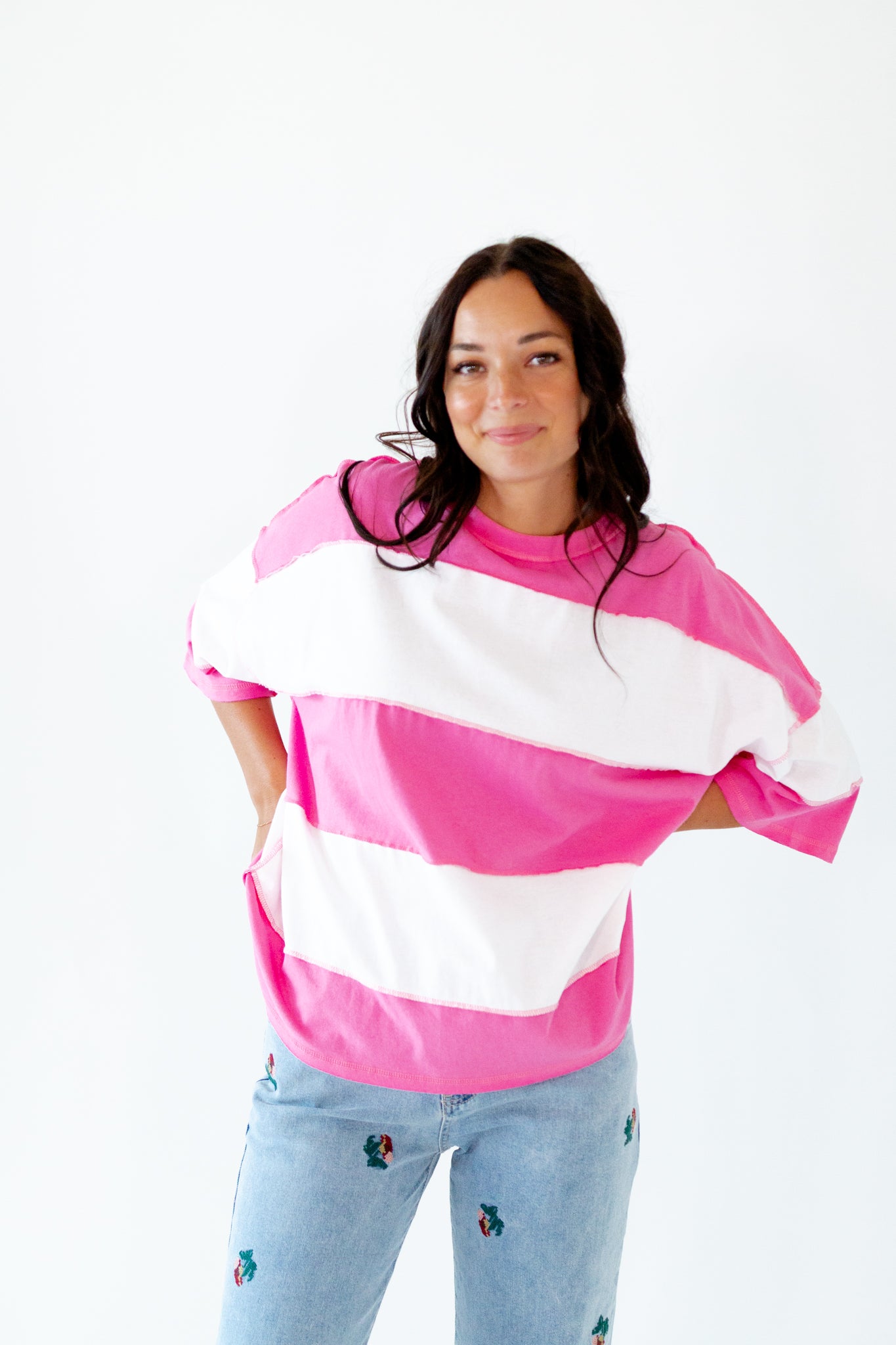Mila Oversized Striped Tee