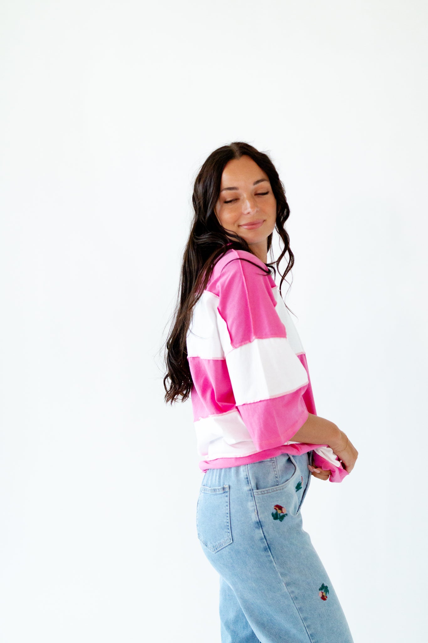 Mila Oversized Striped Tee