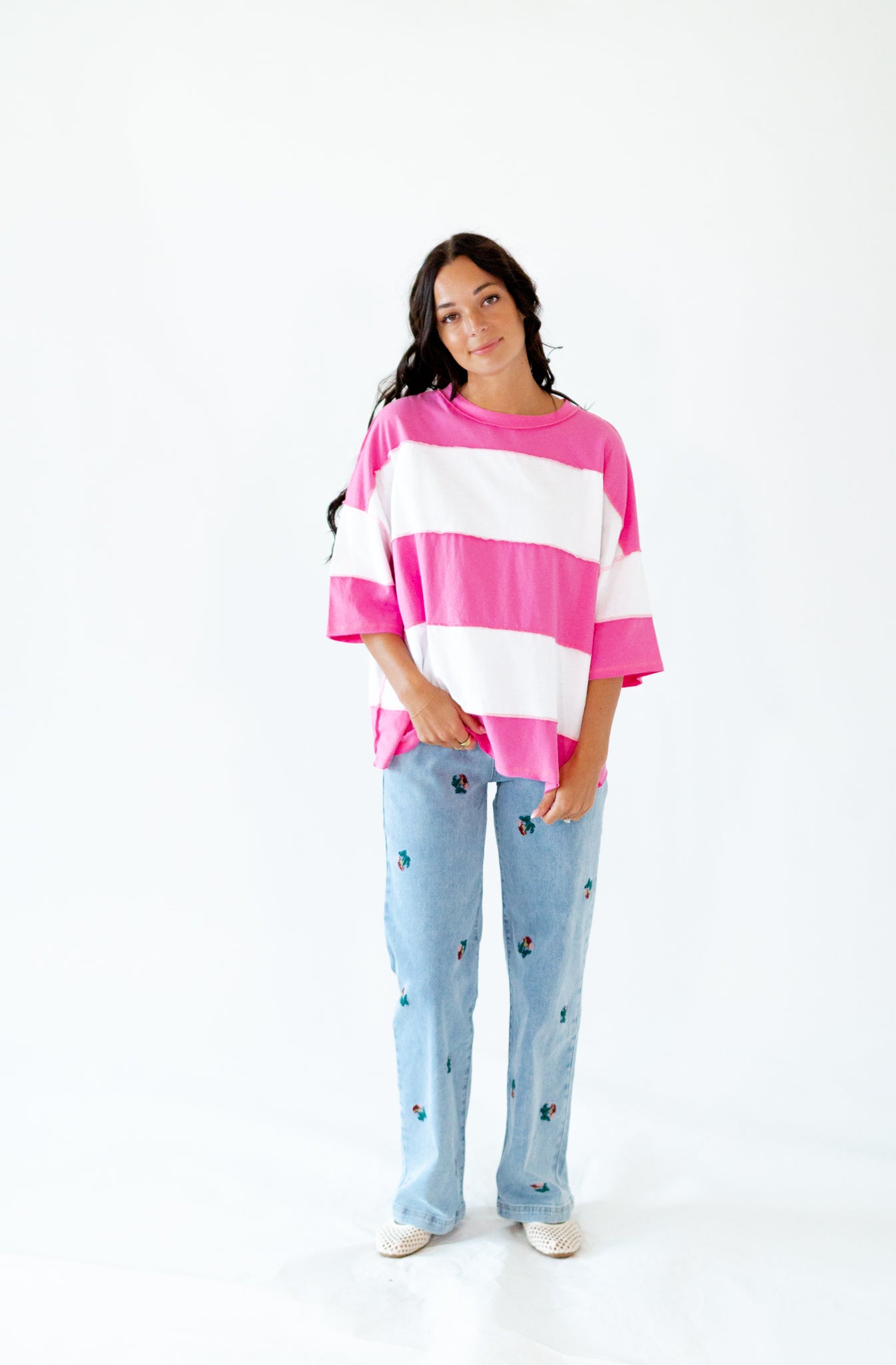 Mila Oversized Striped Tee