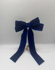 Velvet clip hair bow