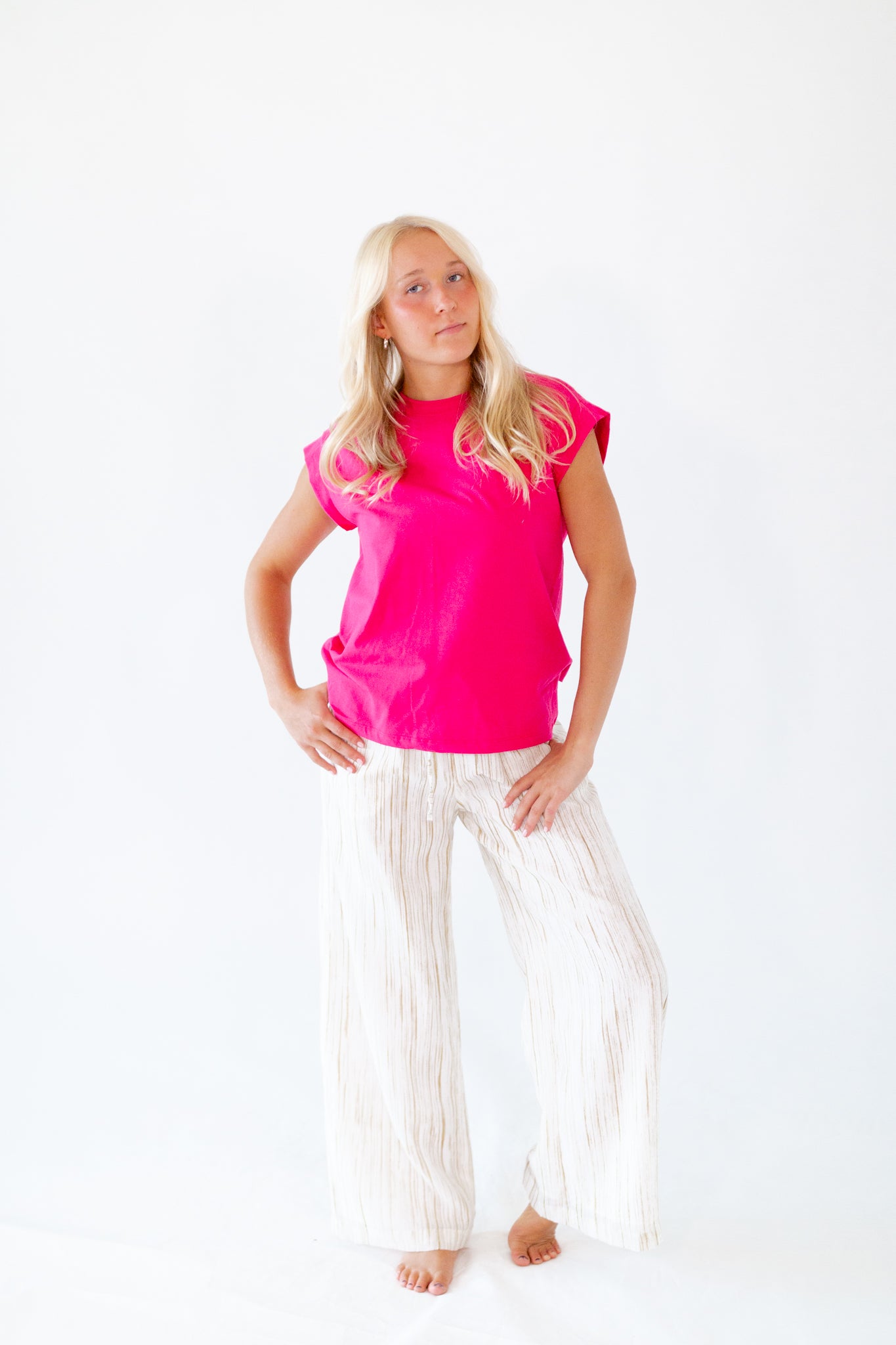 Elizabeth Striped Breezy Pants