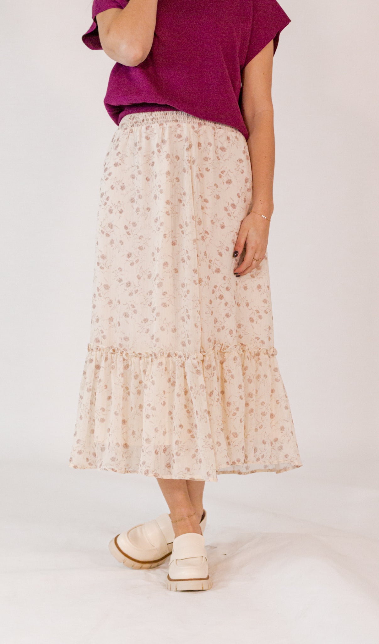 Theo Floral Skirt