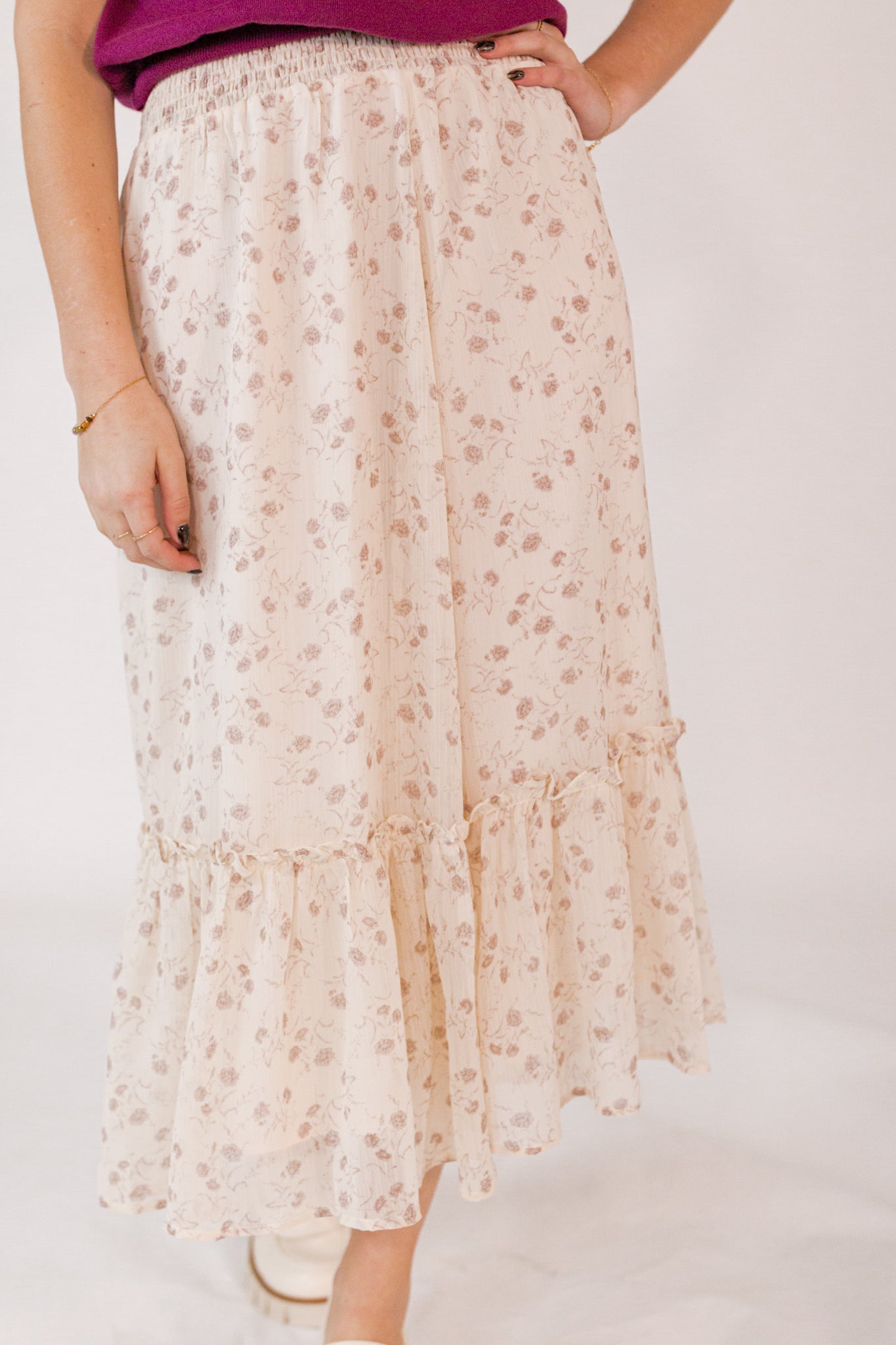 Theo Floral Skirt