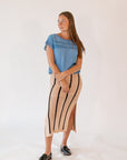 Kai Striped Skirt