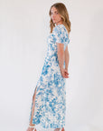 Nia Floral Dress・Blue