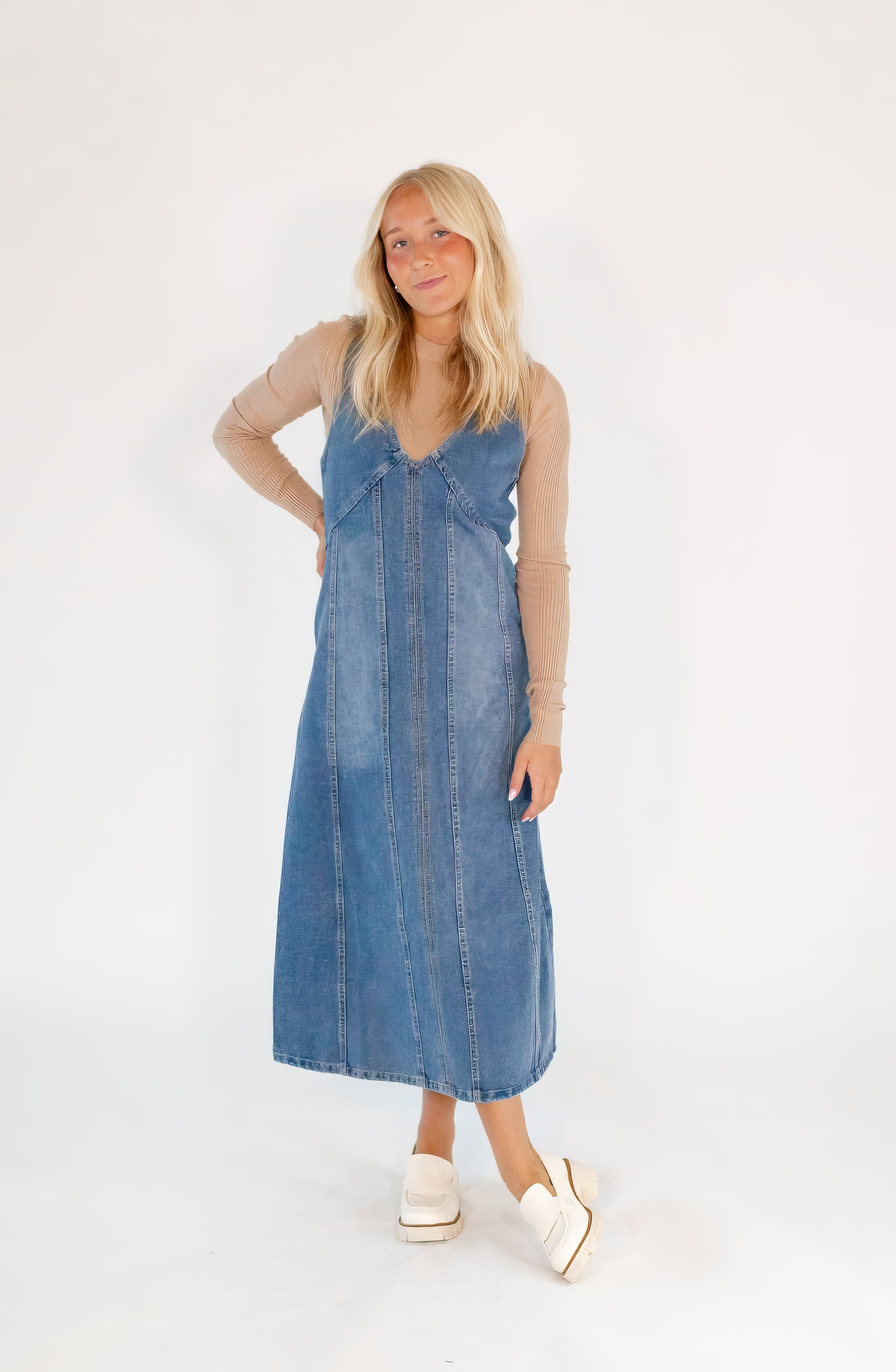 Oda Denim Maxi Dress