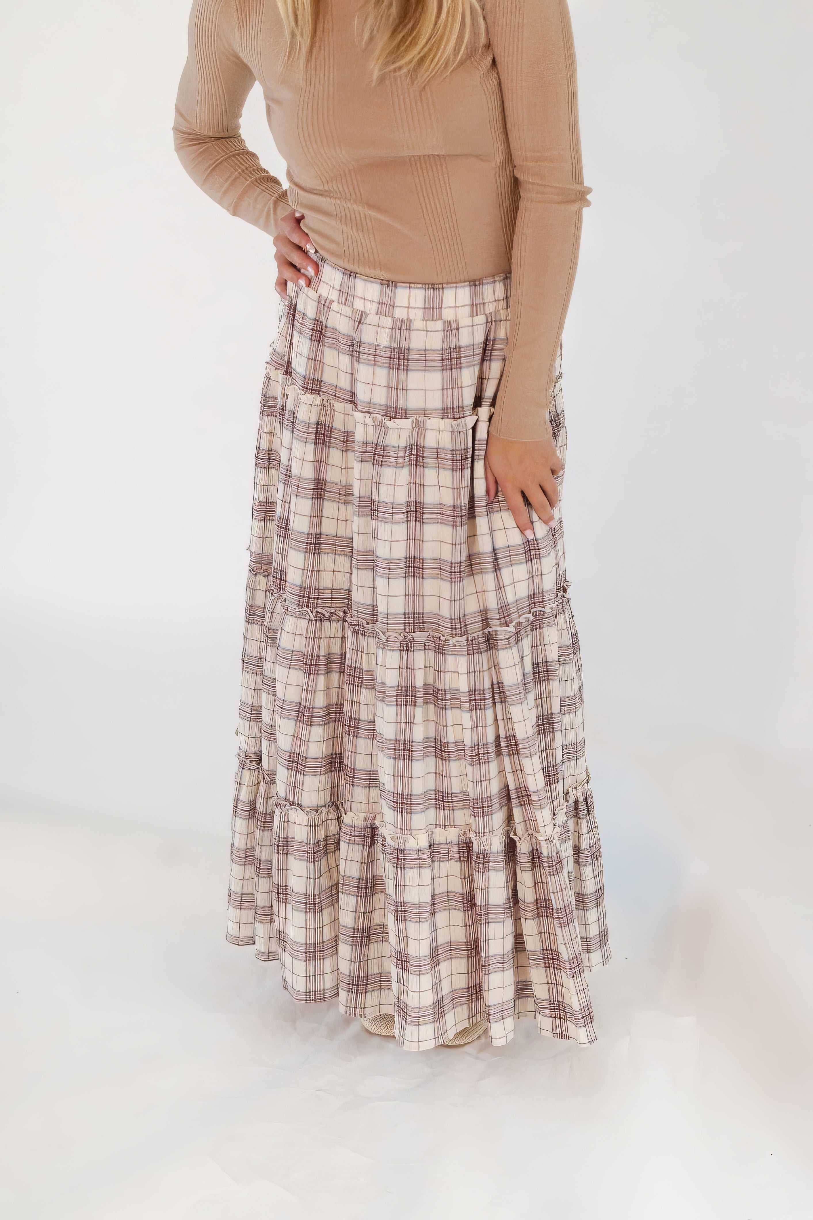 Safi Ruffled Maxi Skirt