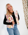 Weezy Floral Quilted Vest