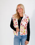 Weezy Floral Quilted Vest