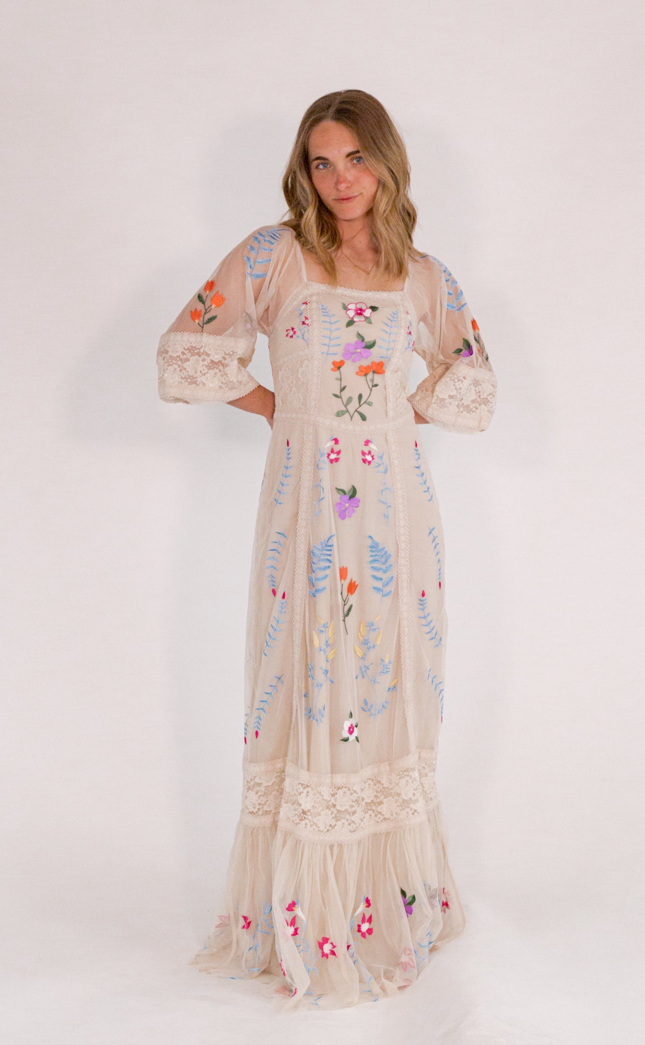 Kyte Embroidered Maxi