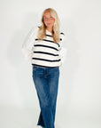 Cecille Striped Poplin Top