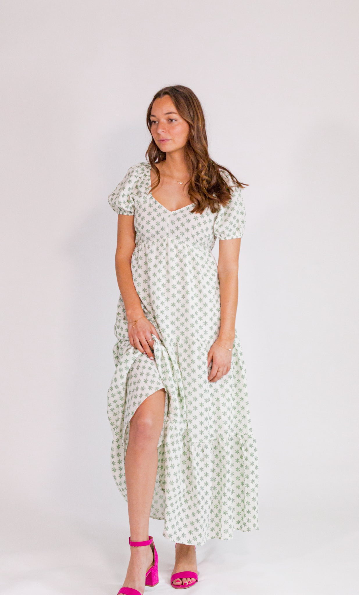 Nina Maxi Dress・Green