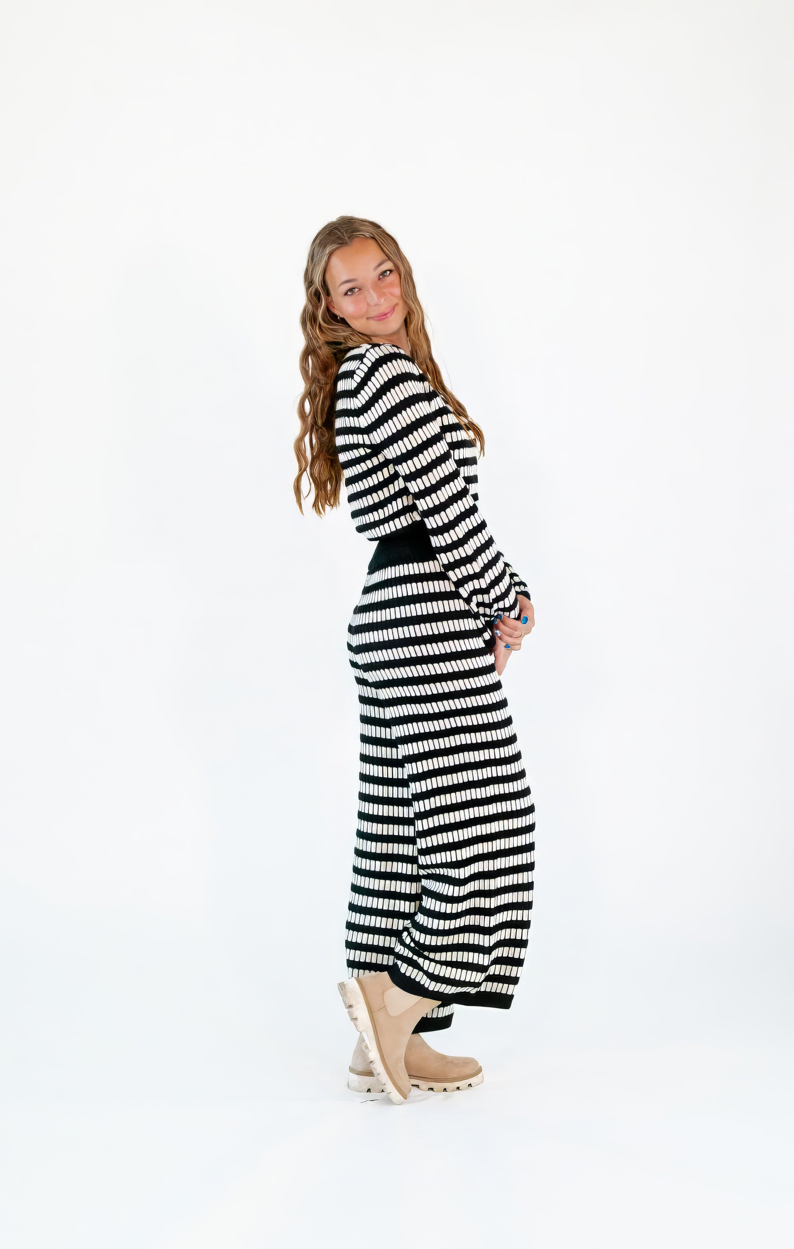 Bridget Striped Knit Set