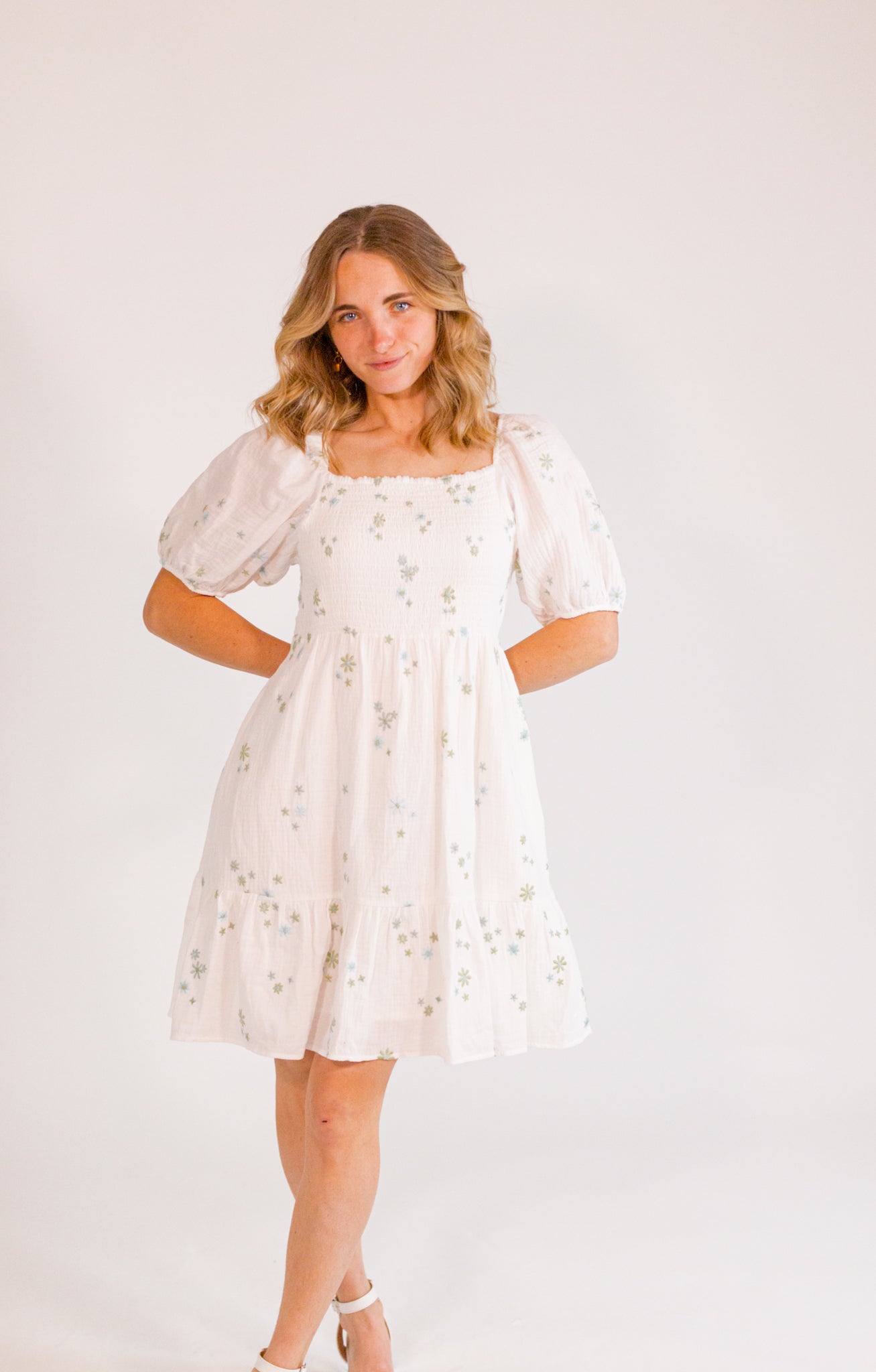 Airy Embroidery Dress