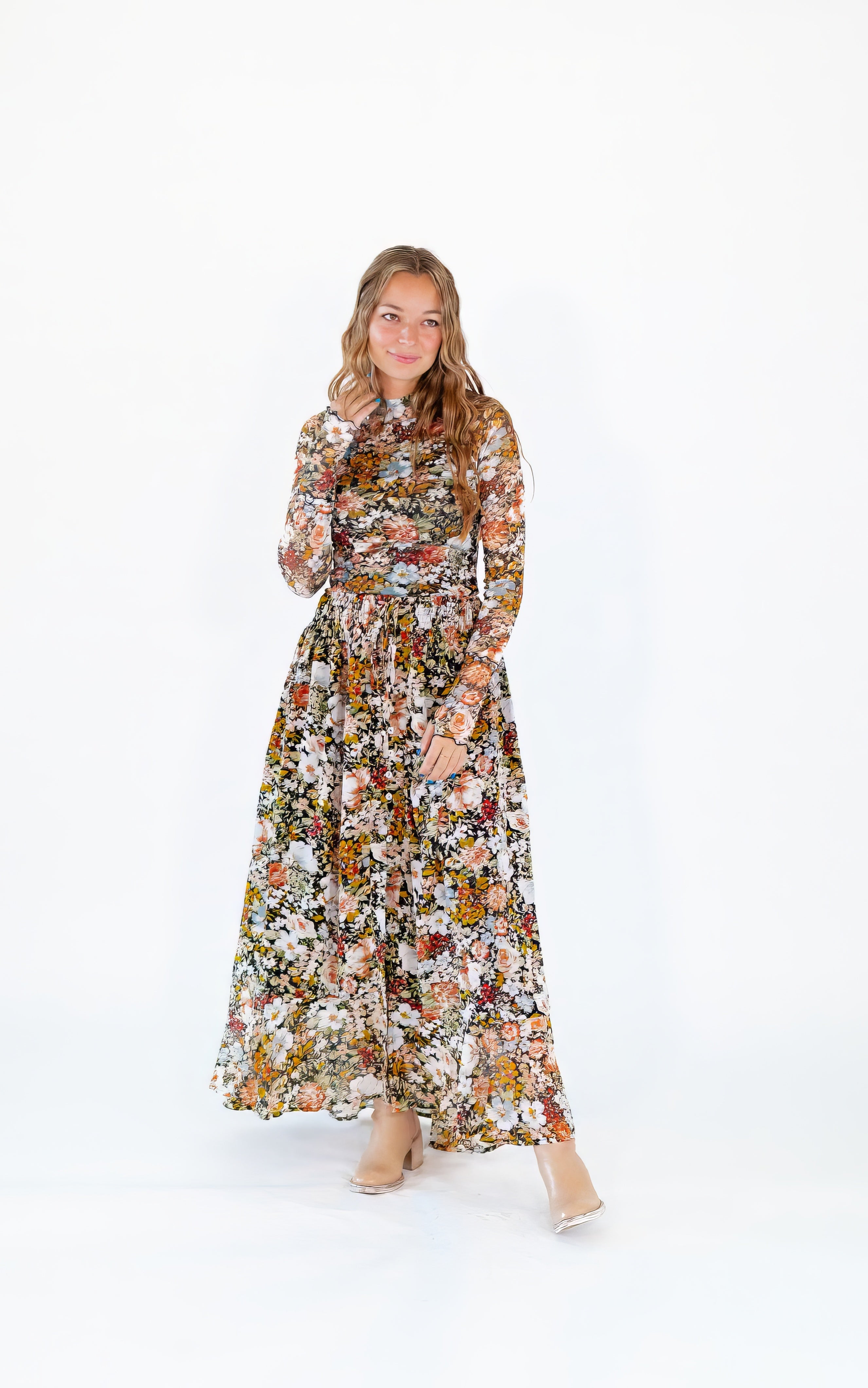 Terrace Floral Skirt Set