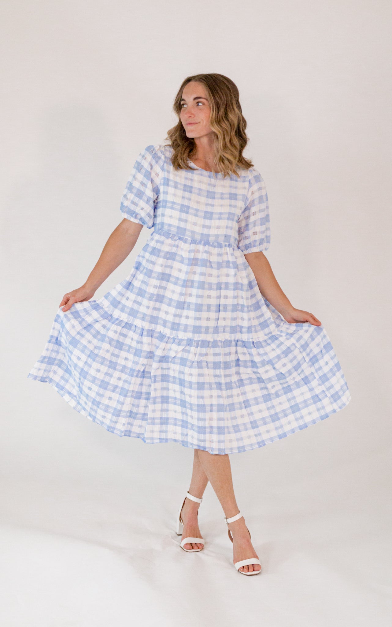 Alvina Checkered Dress