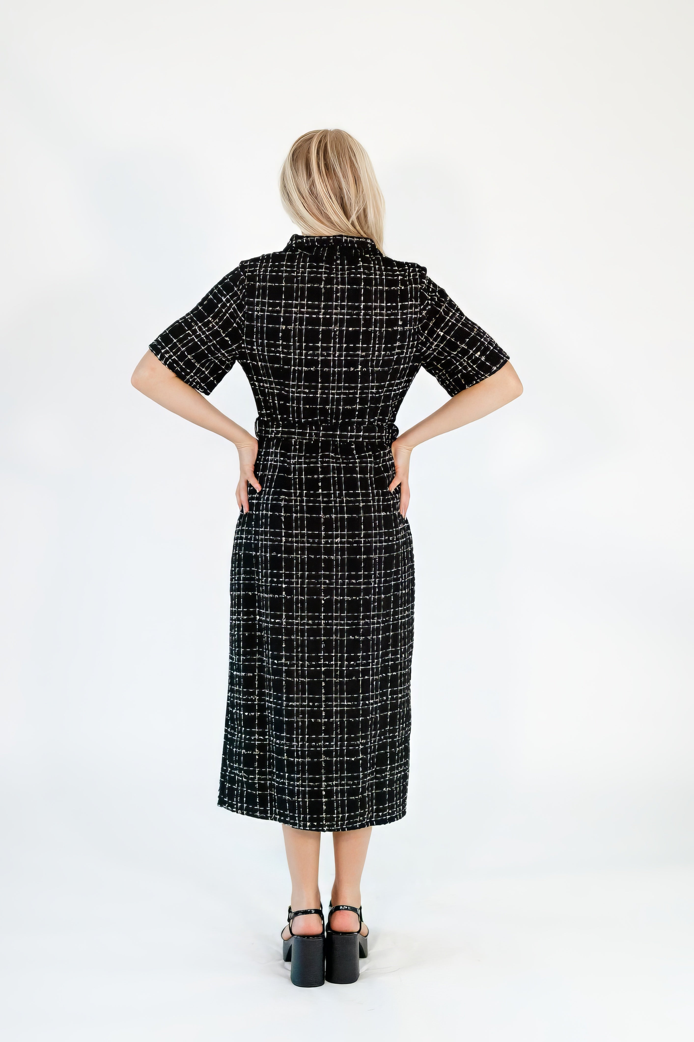 Brantley Tweed Midi Dress