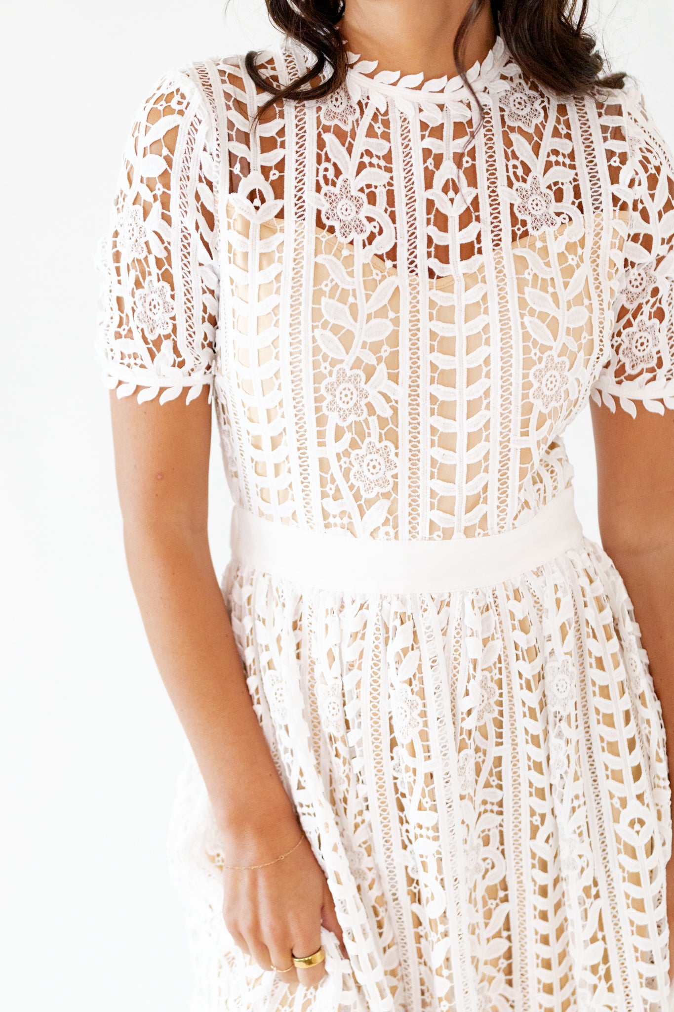 Angelica Lace Midi Dress