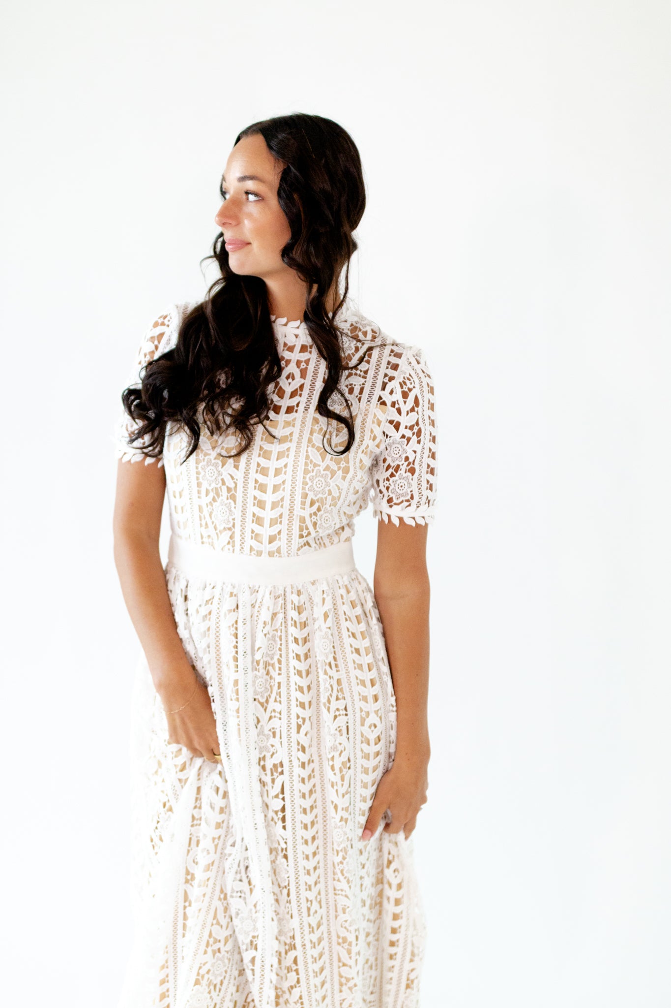 Angelica Lace Midi Dress
