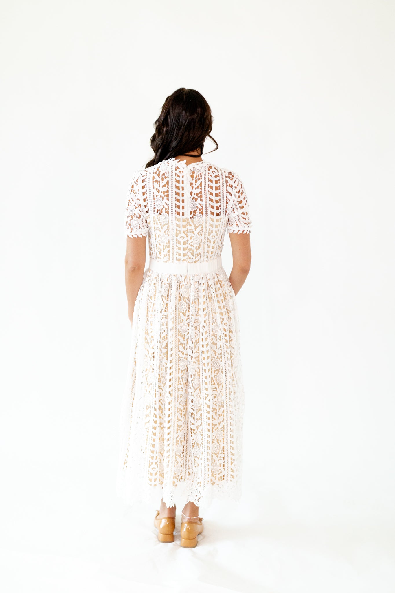Angelica Lace Midi Dress
