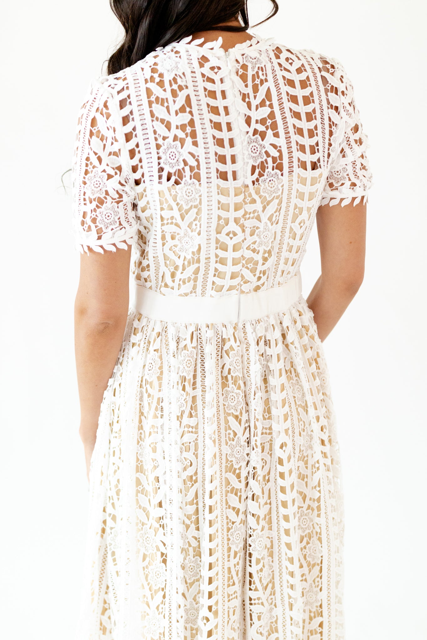 Angelica Lace Midi Dress