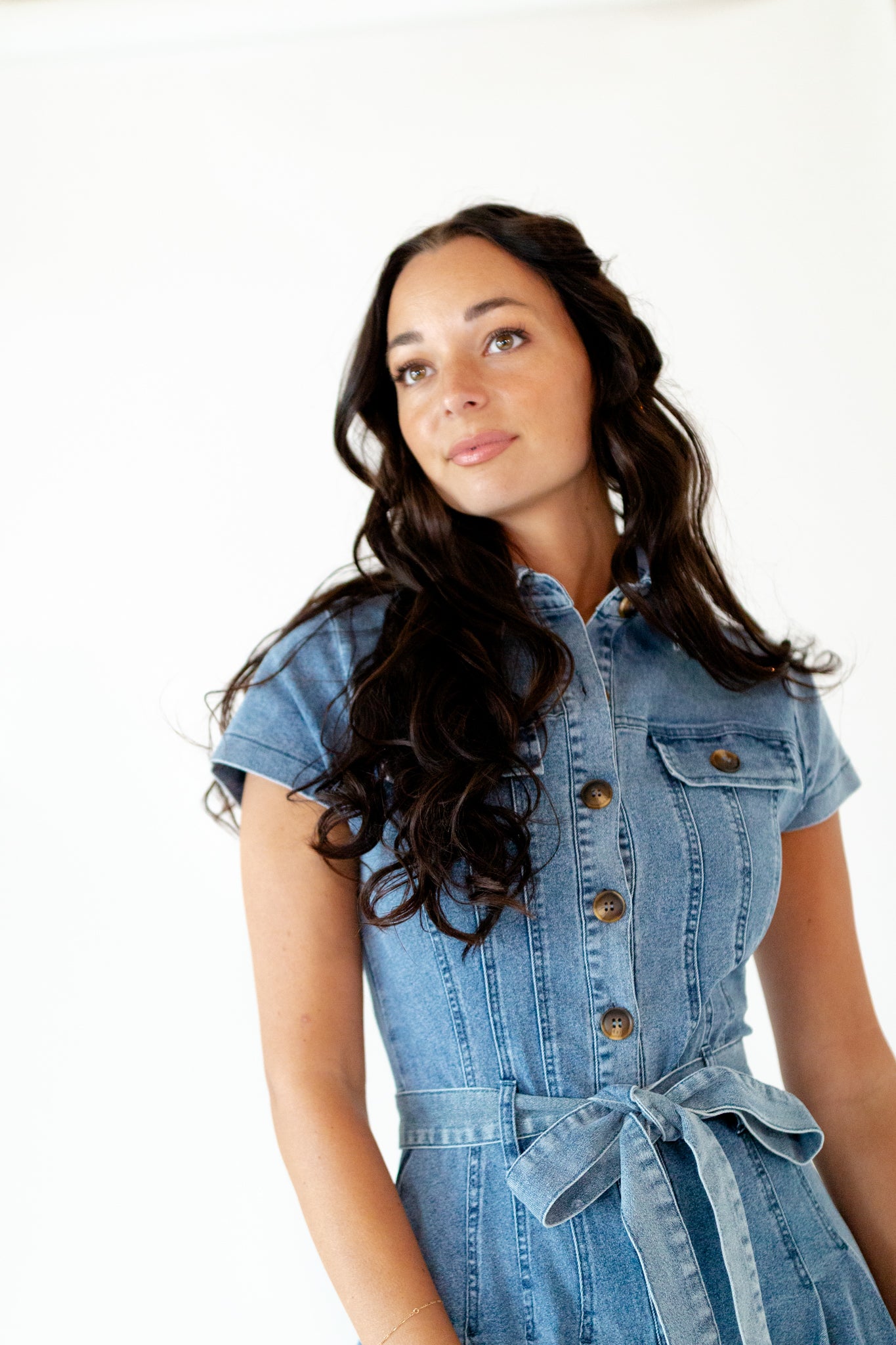 Kiera Button Down Denim Dress